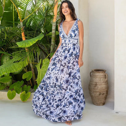 Ensemble Robe-Maillot Alice 2 Pièces (Bleu Roi)