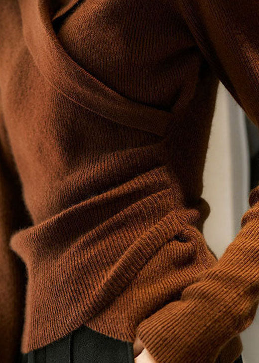 Pull en maille à manches longues confortable