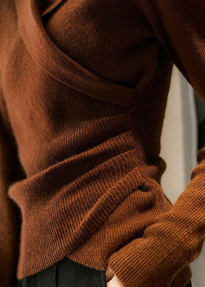 Pull en maille à manches longues confortable