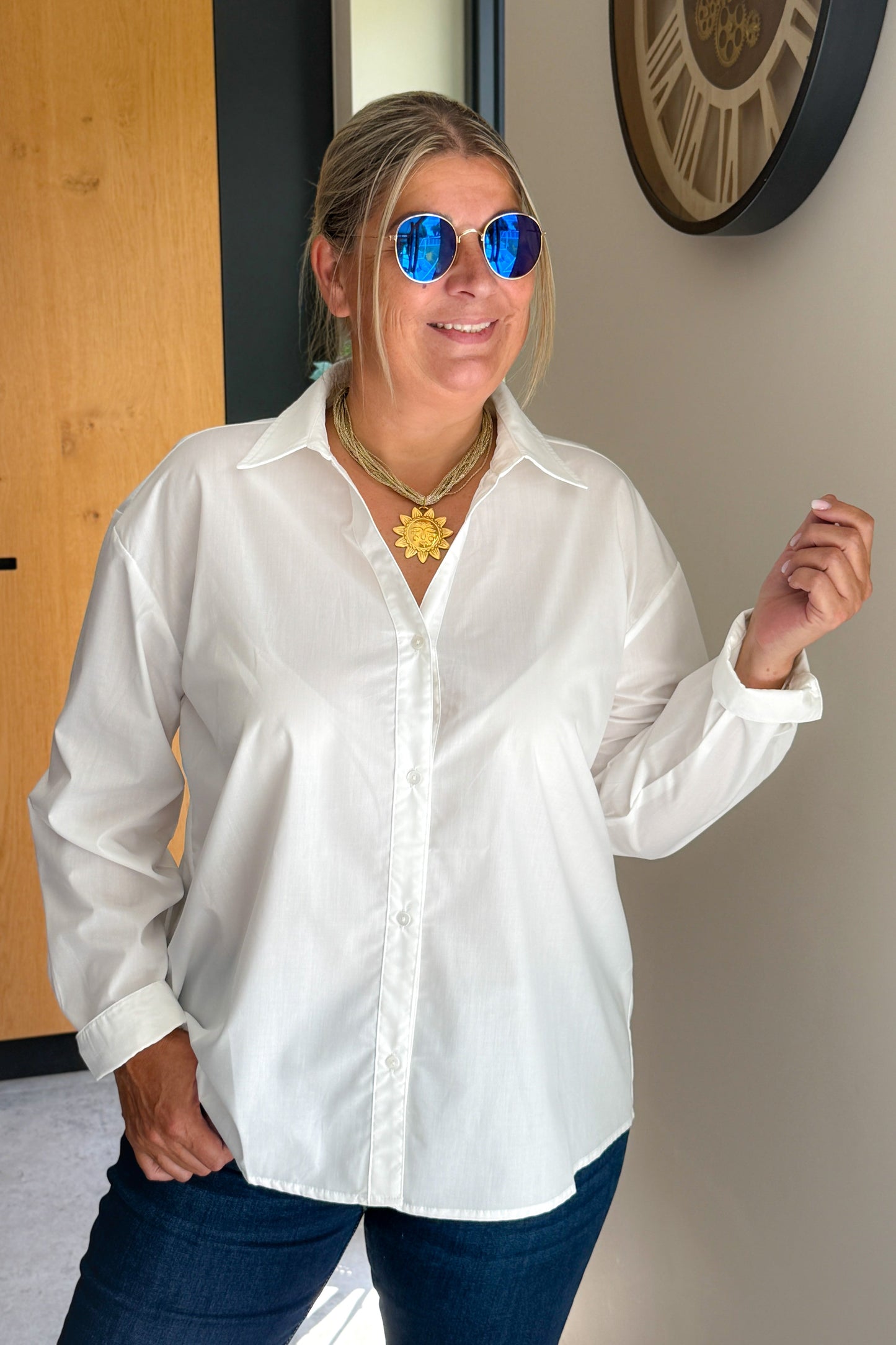 Chemise CarPanama Blanc Carmakoma