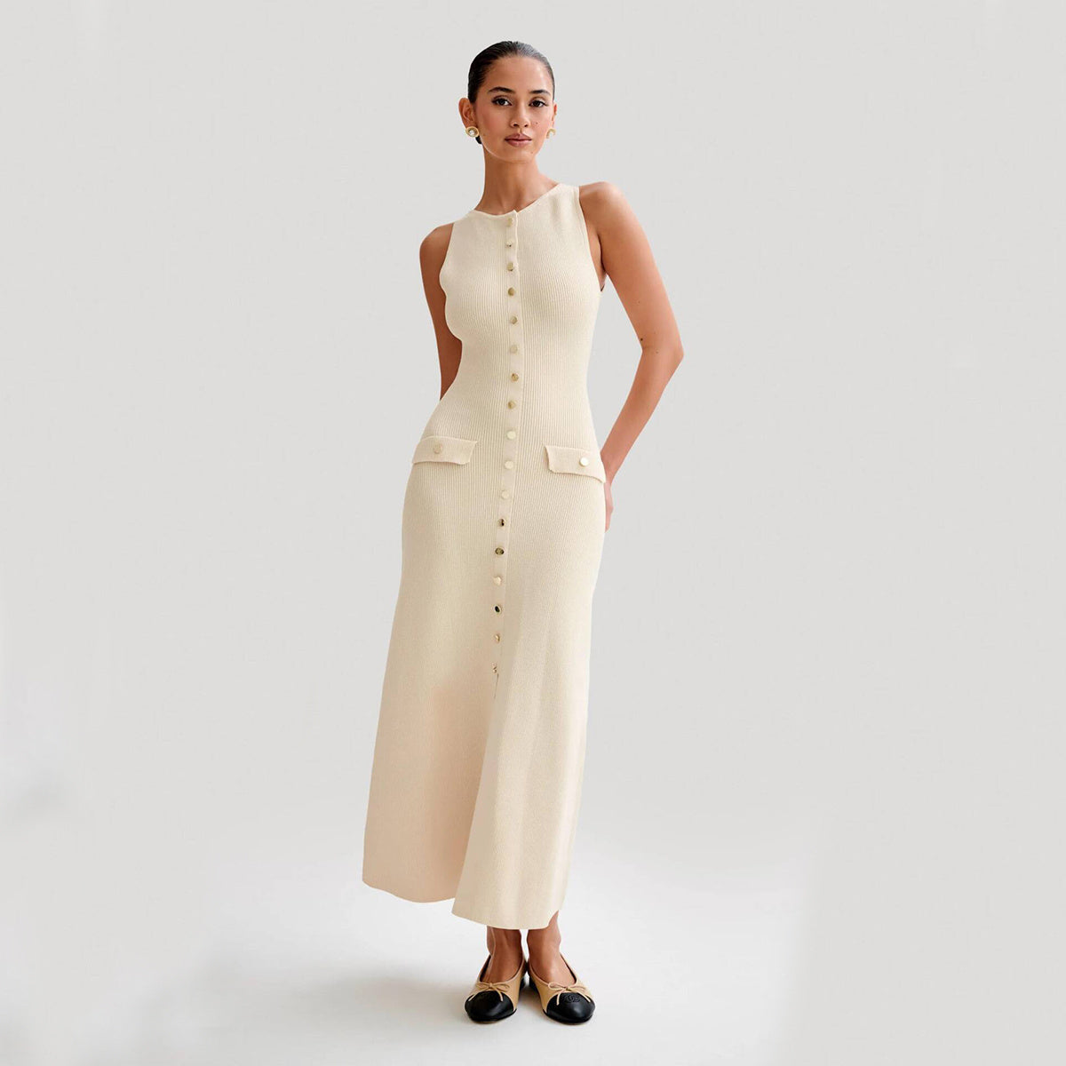 Robe Élégance _Boutonnage Chic