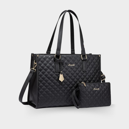 Sac à main 3-EN-1 En Cuir + Pochette Assortie (OFFERTE)