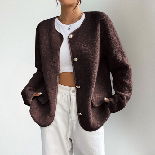 Cardigan en maille confortable à ouverture avant
