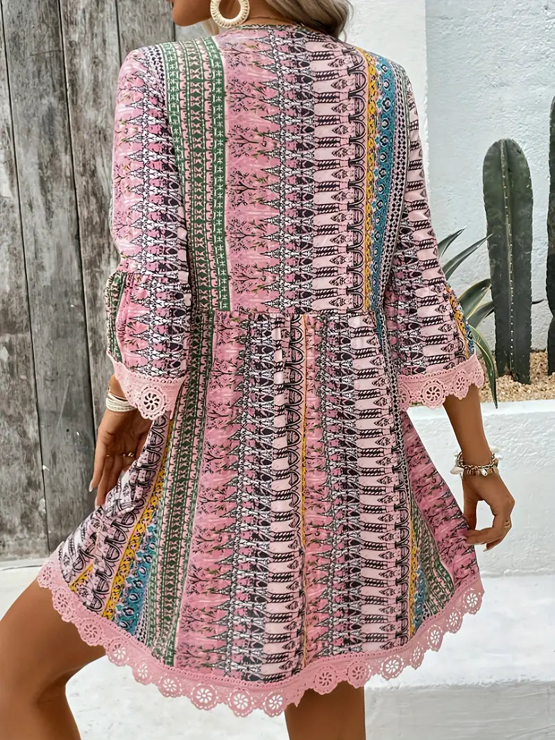 Robe Chic d'Été à Col V Profond