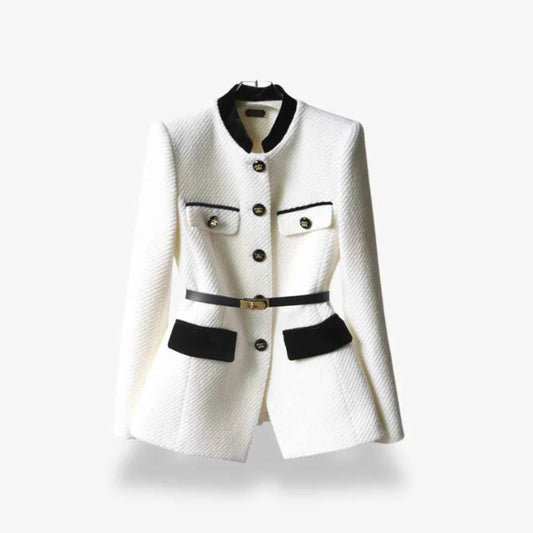 Veste en tweed sur mesure pour un style bureau chic