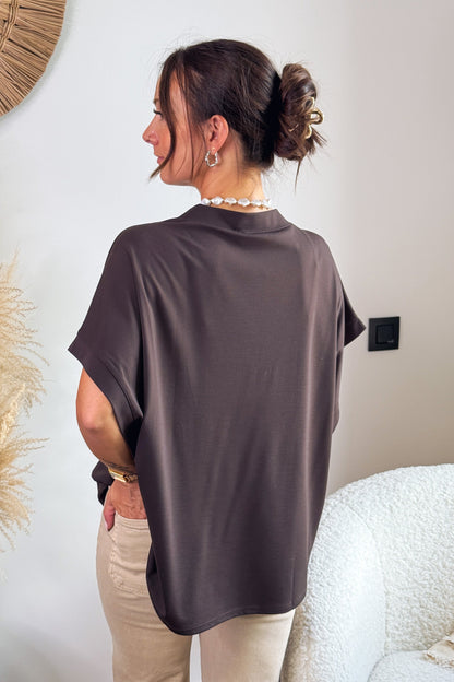 T-Shirt Ample  Aliony Choco