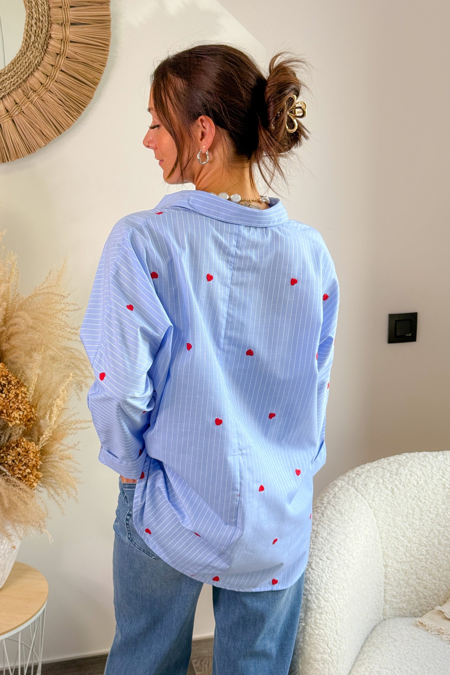 Chemise Lina Bleu Only