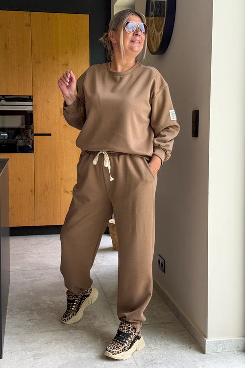 Ensemble " Life isn't Perfect ..." Taupe/Camel GT