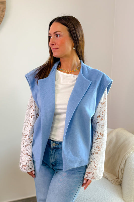 Gilet Sans Manches Noellie Bleu