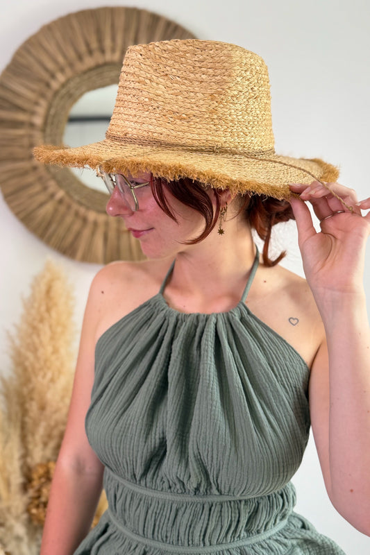 Chapeau En Paille Rina Beige