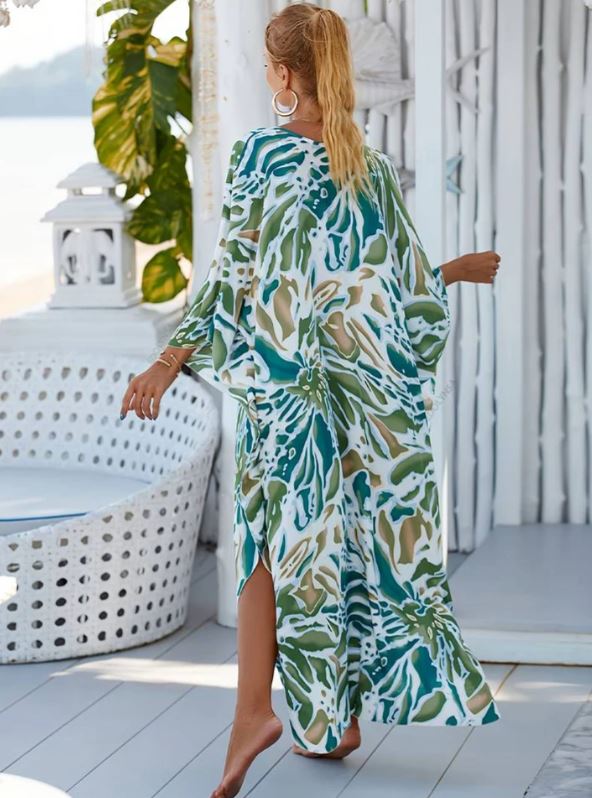 Robe Tropicale En Fibre De Bambou