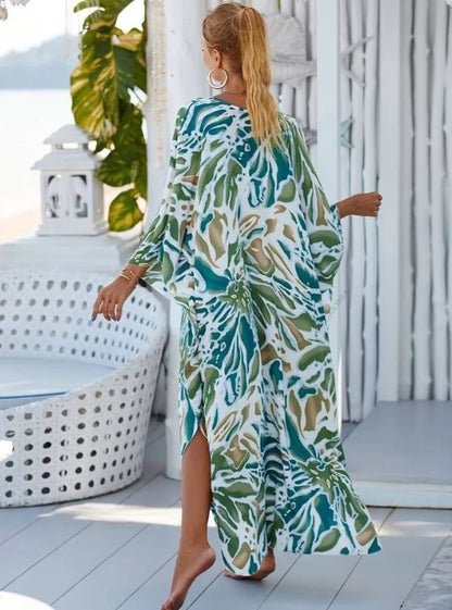 Robe Tropicale En Fibre De Bambou