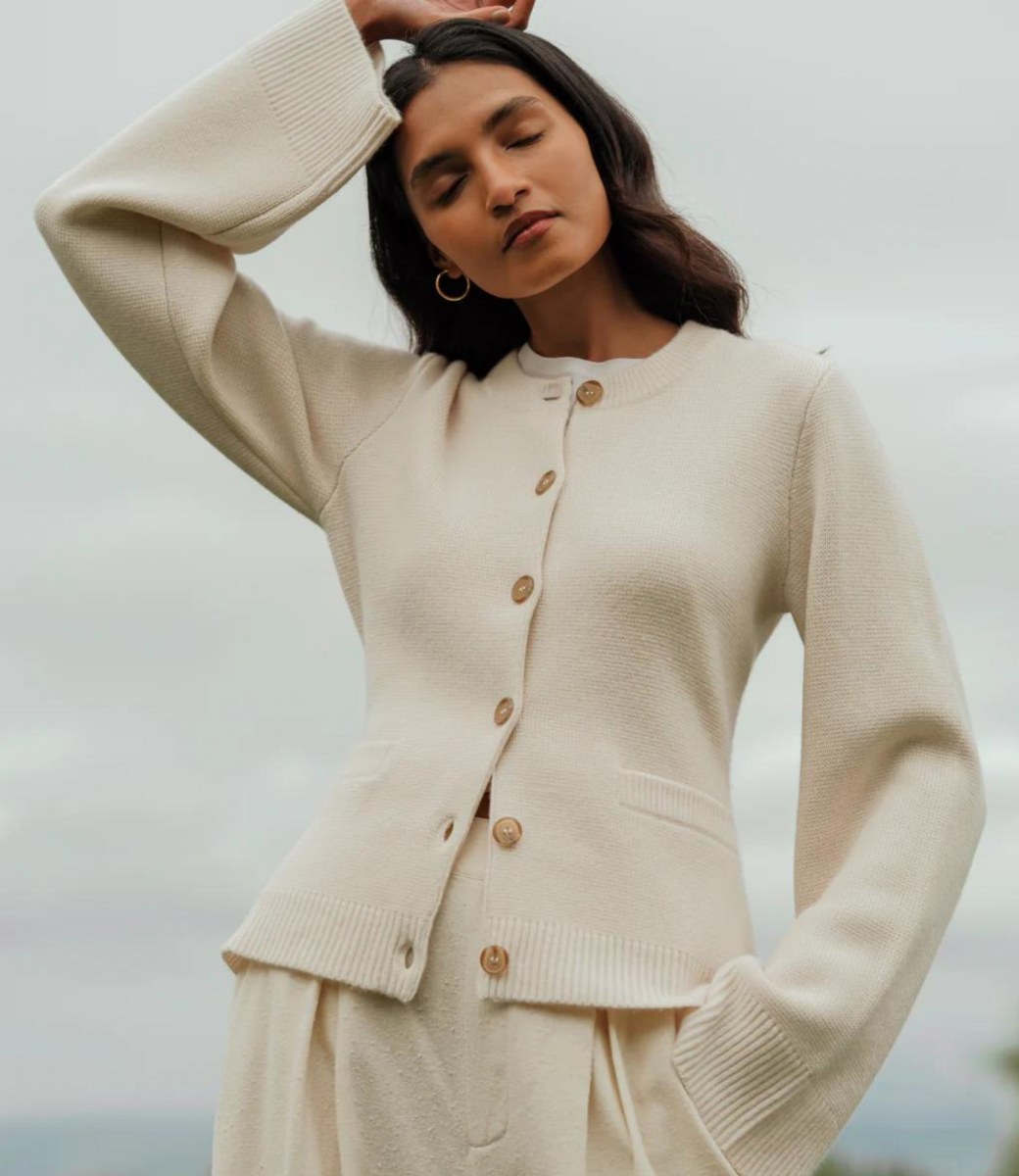 BELLAMY – CARDIGAN ÉLÉGANT À MANCHES ÉVASÉES