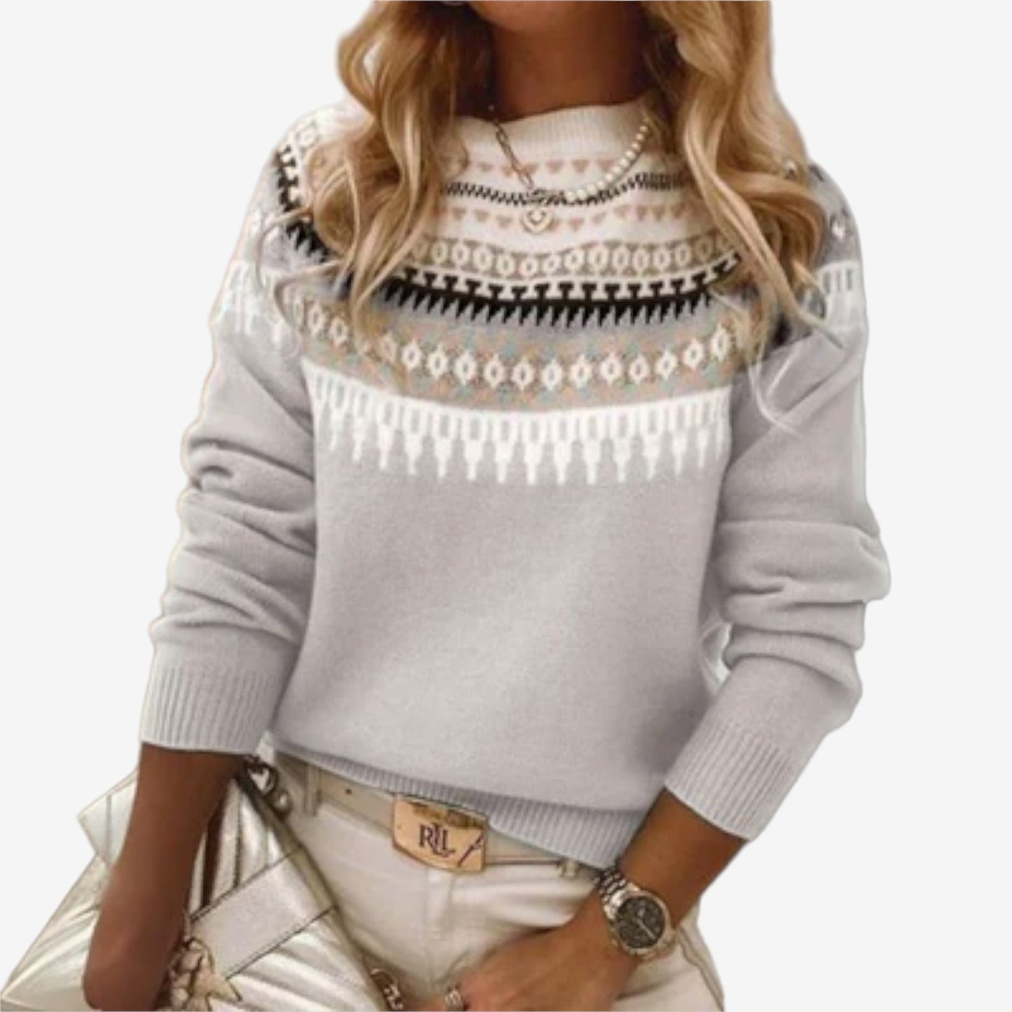 Lina™ Pull Motif Élégant