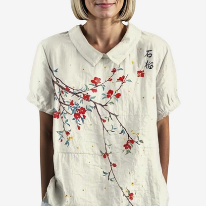 Amélie™ Blouse Vintage en Lin