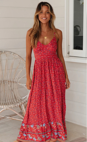 Bohème robe sans bretelles