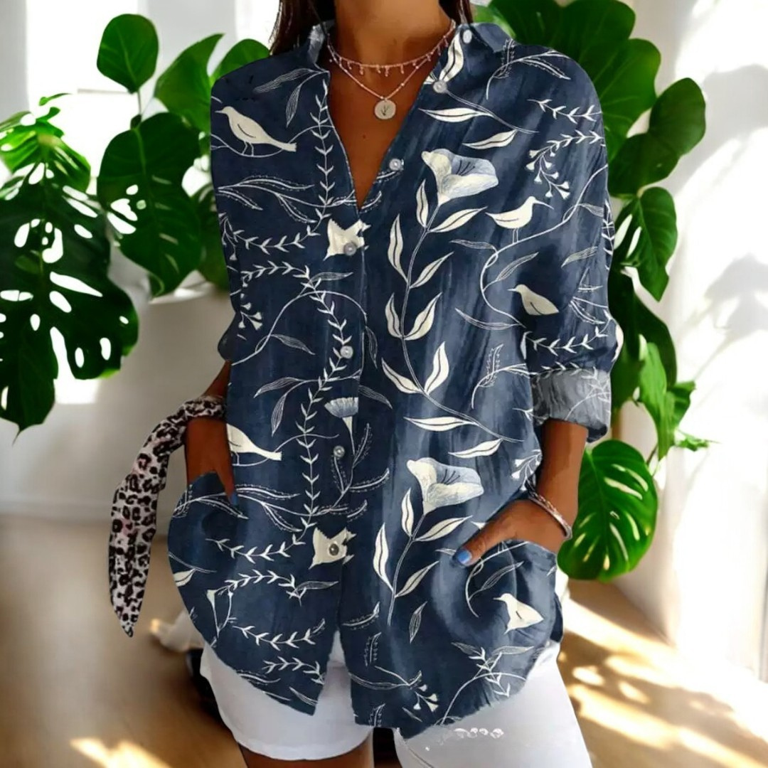 Anie™ | Blouse Vintage Élégante en Imprimé Floral