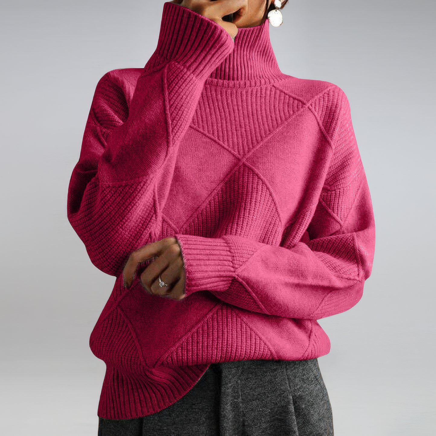 COLETTE™ | Col montant en cachemire doux