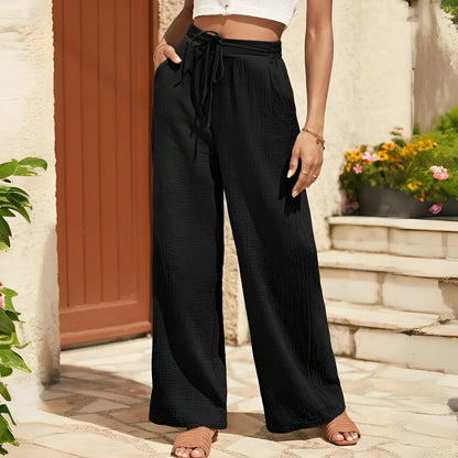 Ariane™ | Pantalon taille haute à jambe large