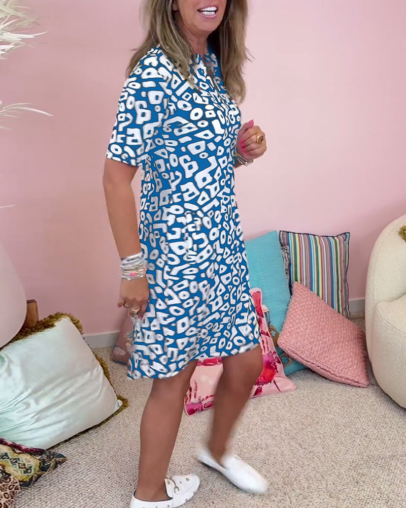 Viaro™ | Robe à motifs avec col en V et poches
