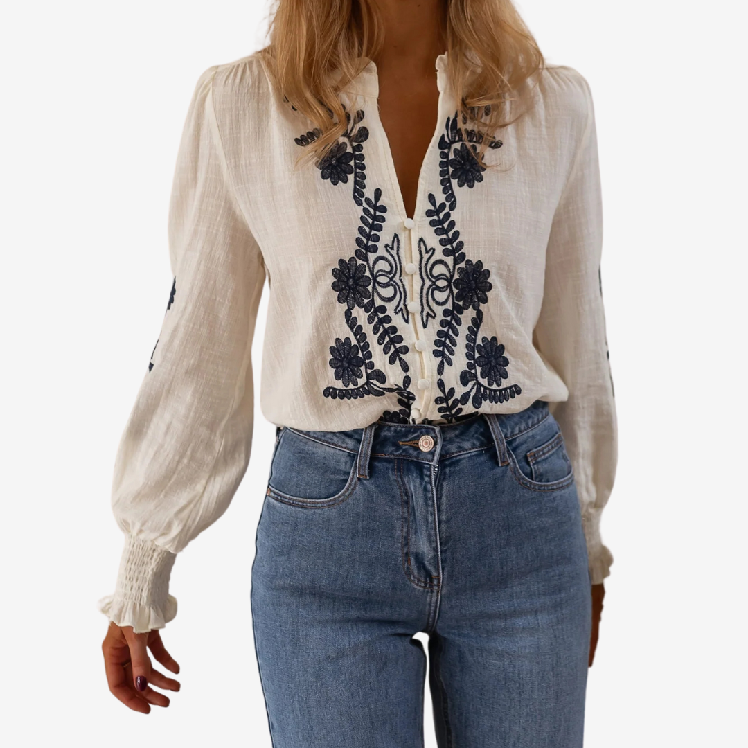 Isaure™ Haut à Broderies