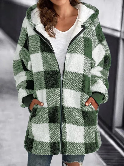 Sarah™ | Manteau Oversize à Carreaux