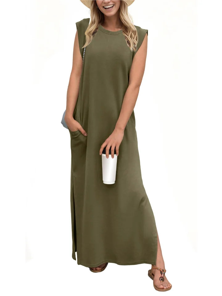 robe ample et décontractée sans plis