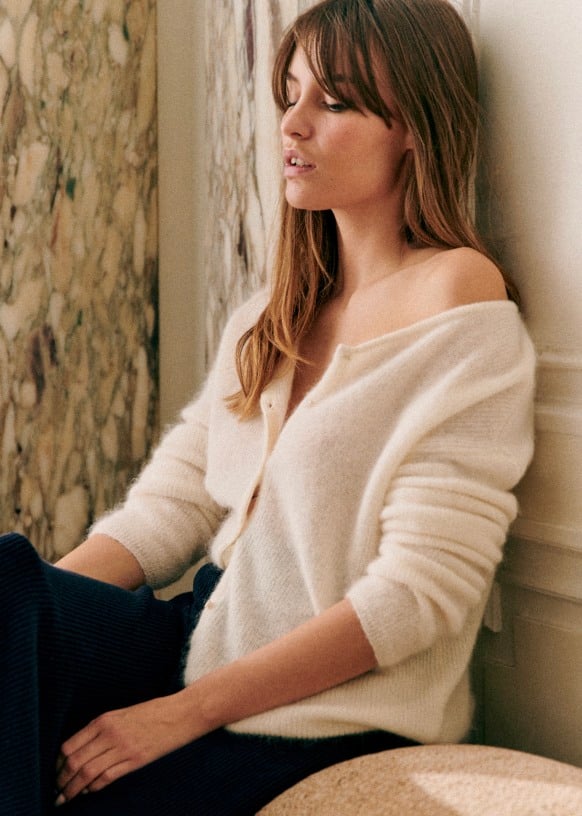 Cardigan en maille héritage confortable