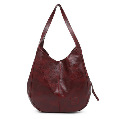 Sac fourre tout en cuir vieilli