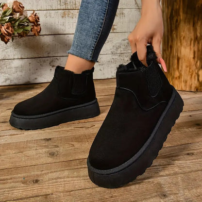 Bottines intérieur fourrure chaud et confortable