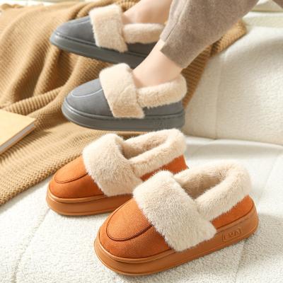 Chaussons en peluche confortables pour femmes