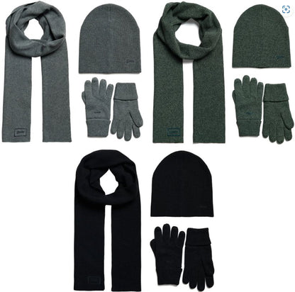 Ensemble écharpe + bonnet + gants