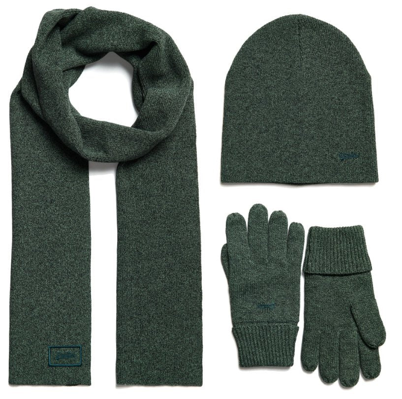 Ensemble écharpe + bonnet + gants