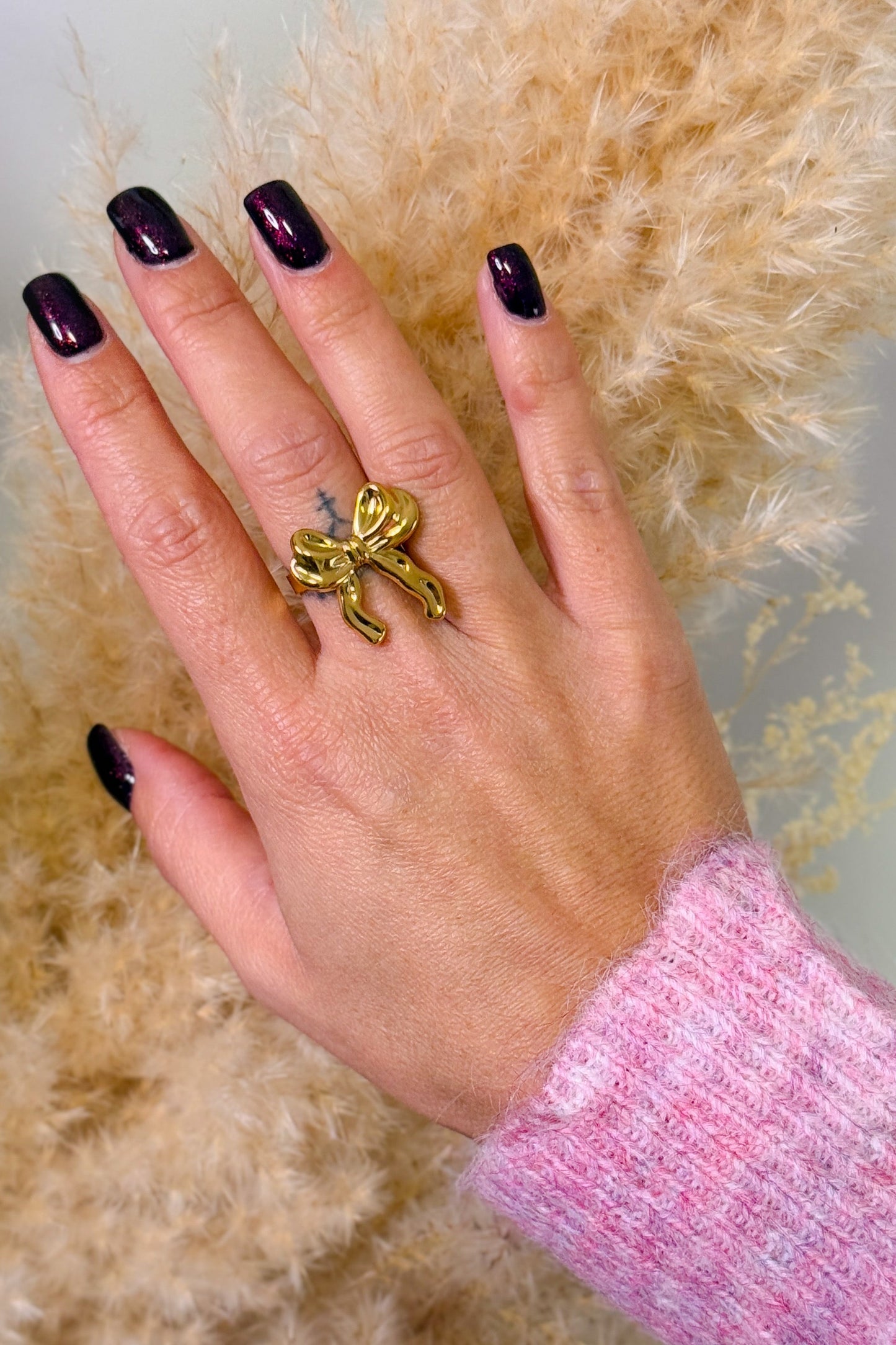 Bague Grand Noeud Doré