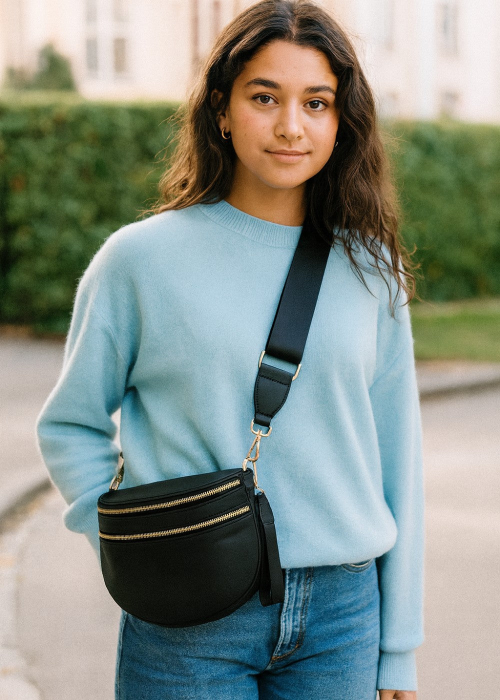 Sac banane en cuir élégant pour un style quotidien mains libres