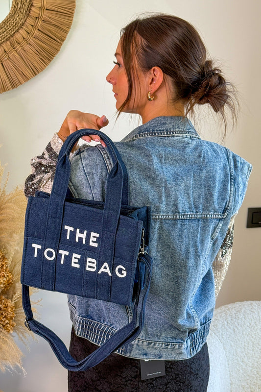 The Tote Bag En Jeans Bleu