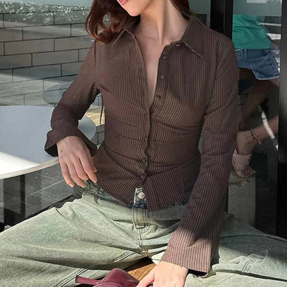 Océane Dubois® | Blouse rétro élégante pour femme
