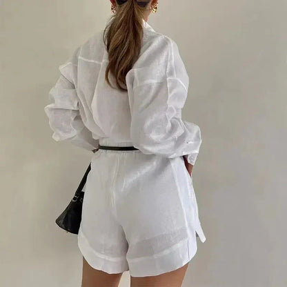 Ensemble Chemise Décontractée Respirante et Short pour un Confort Quotidien Facile