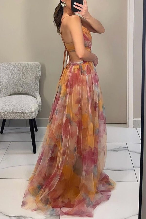 Vaëlia™ | Élégante Maxi-Robe Florale