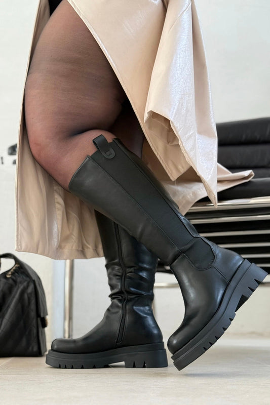 Botte Giulia Noir Mollet XXL