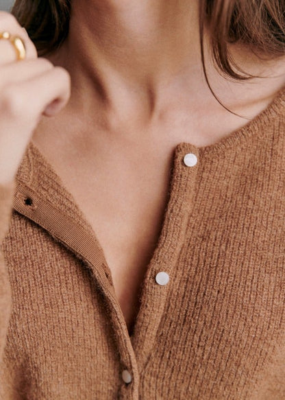 Cardigan en maille héritage confortable