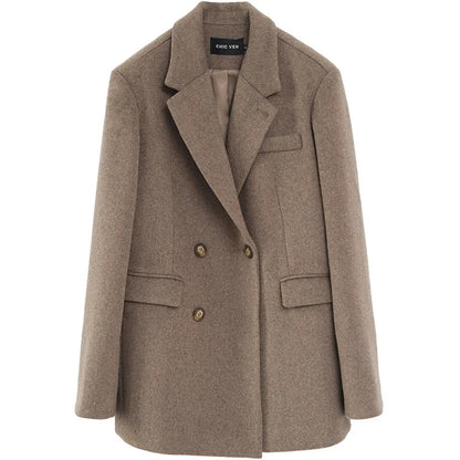 Sali™ | Manteau en Laine Mi-Long