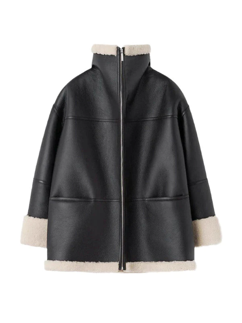 Manteau d'hiver douillet en fausse fourrure