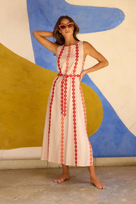 Robe portefeuille Margot en sucre de palme