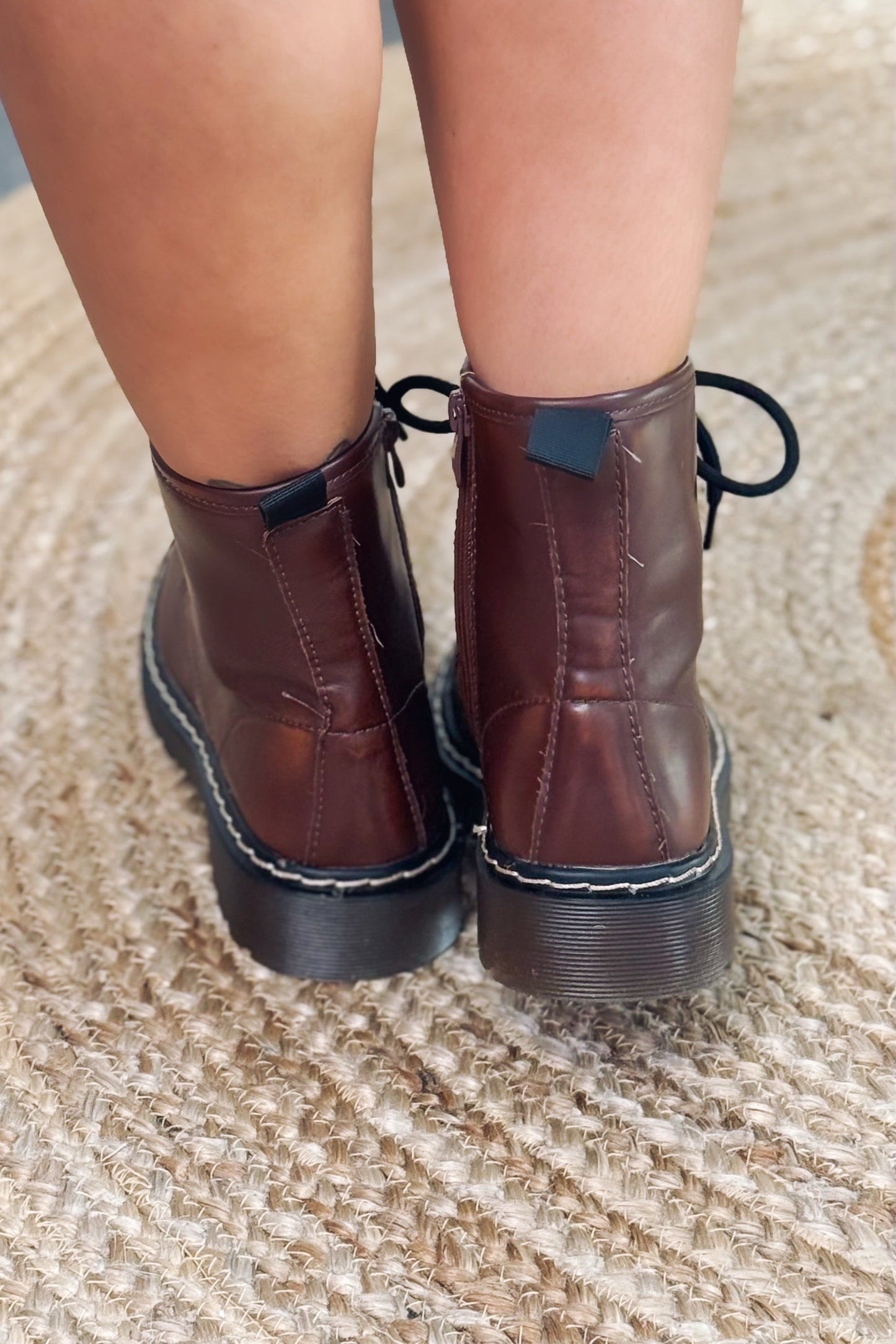 Bottine Style Doc Brun