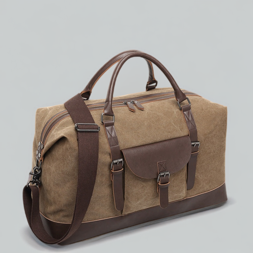 Sac de voyage rétro en tissu vieilli