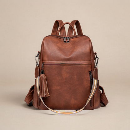 Sac à dos femme en cuir style indien