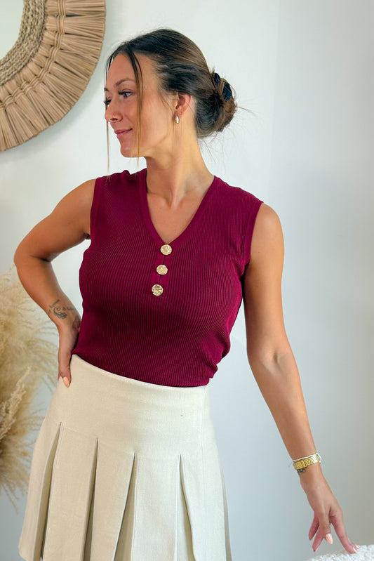 Top Alina Bordeaux