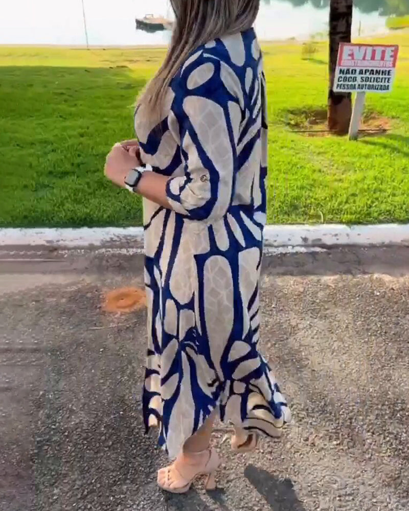 Ellie | Fashion Print Shirt Dress