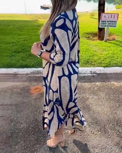 Ellie | Fashion Print Shirt Dress